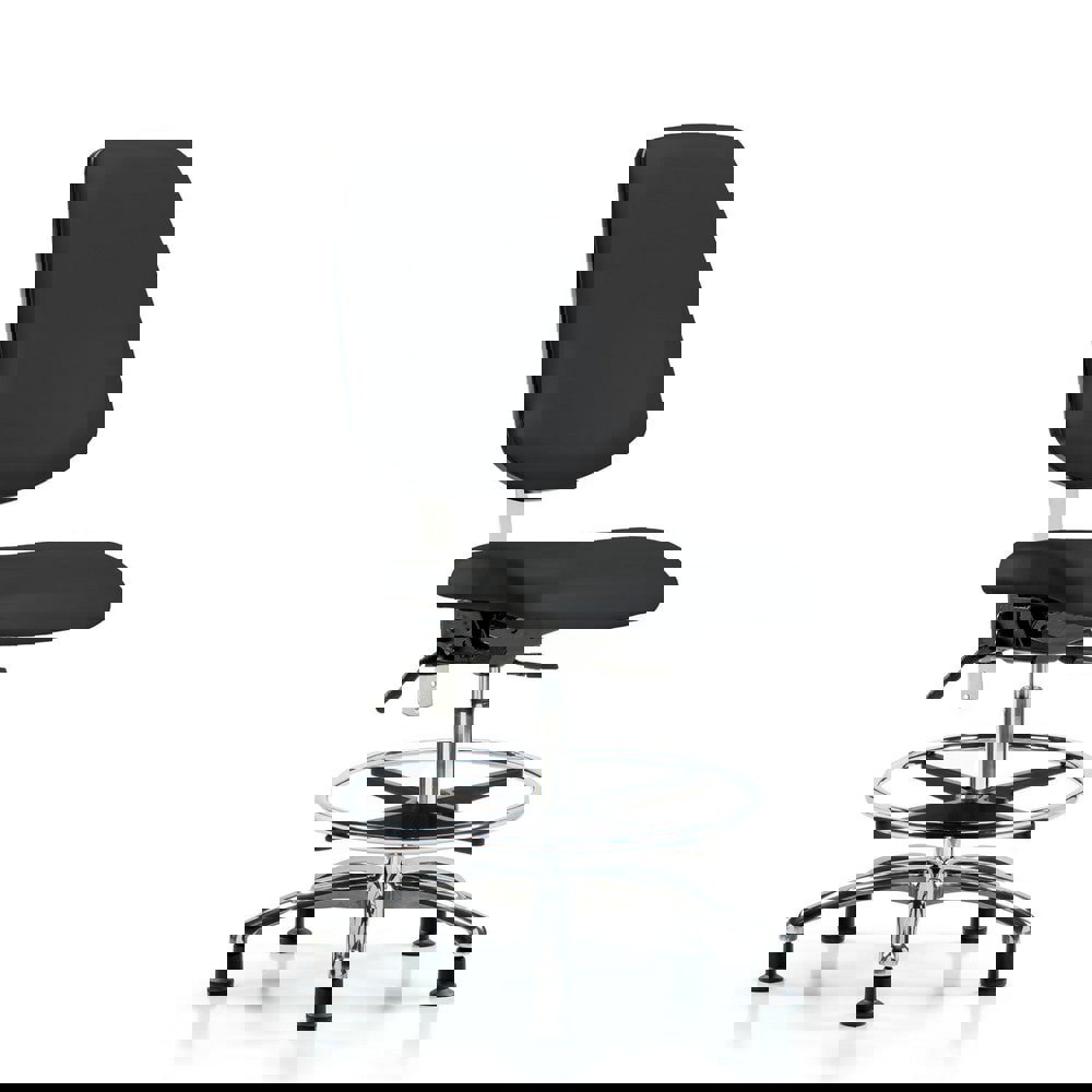 Task Chair: Vinyl, Black