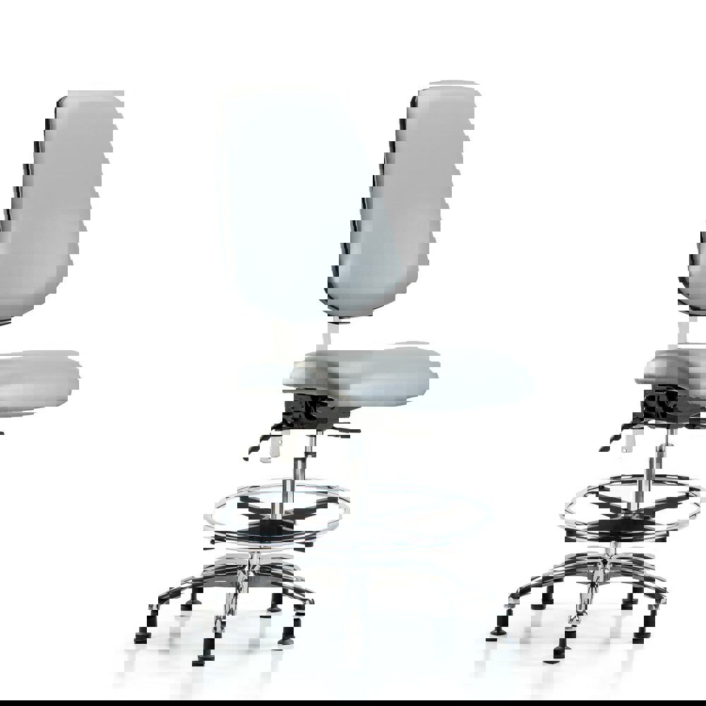 Task Chair: Vinyl, Dove