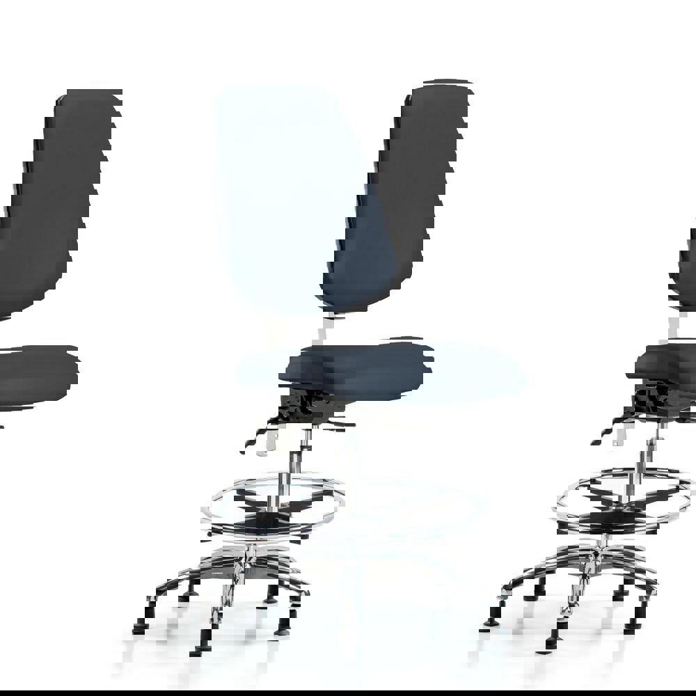 Task Chair: Vinyl, Imperial Blue