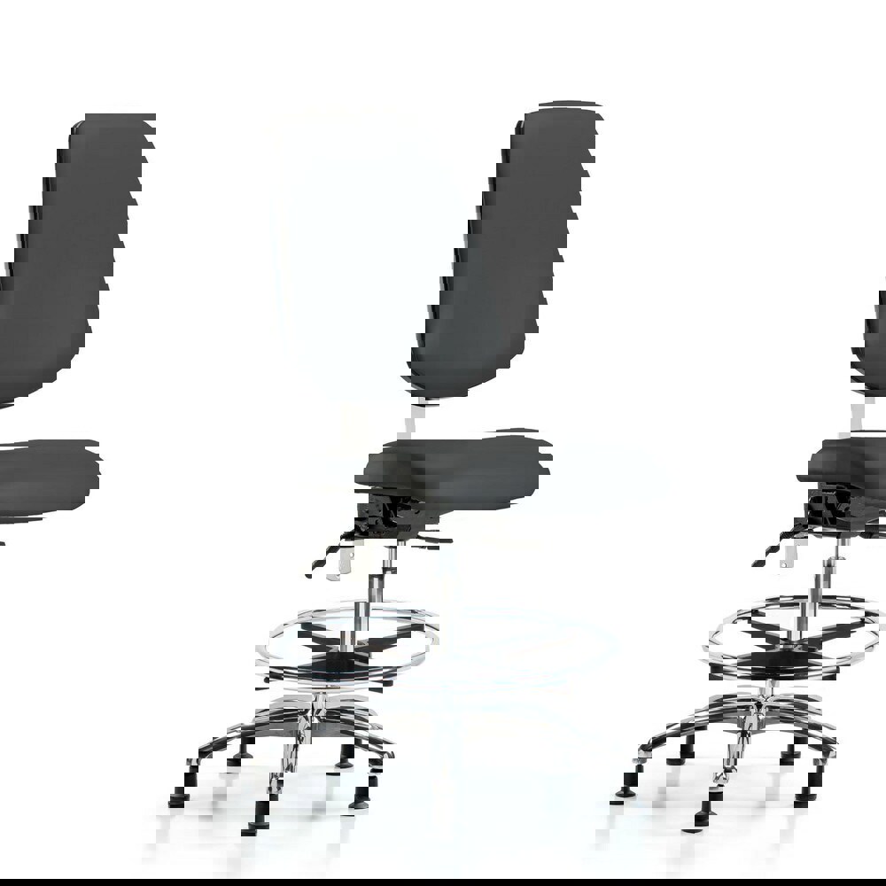 Task Chair: Vinyl, Charcoal