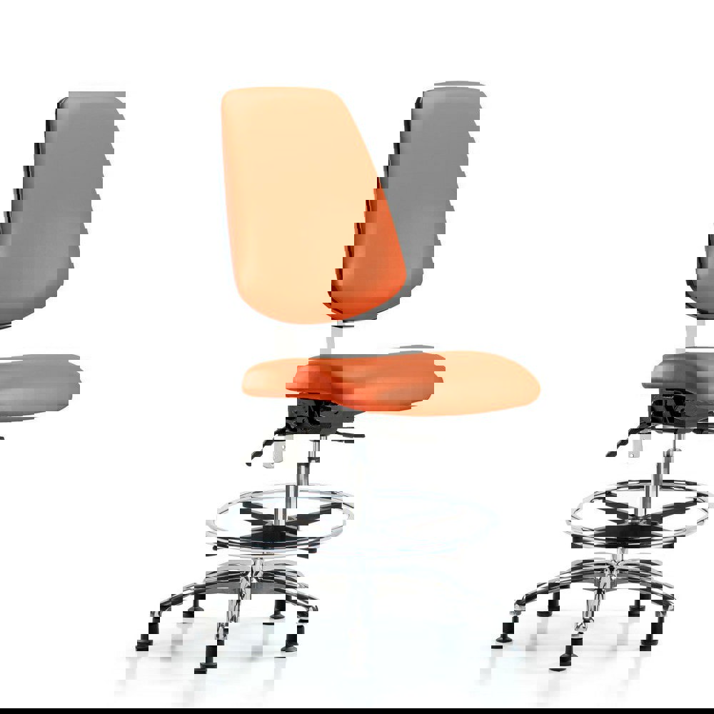 Task Chair: Vinyl, Orange Kist