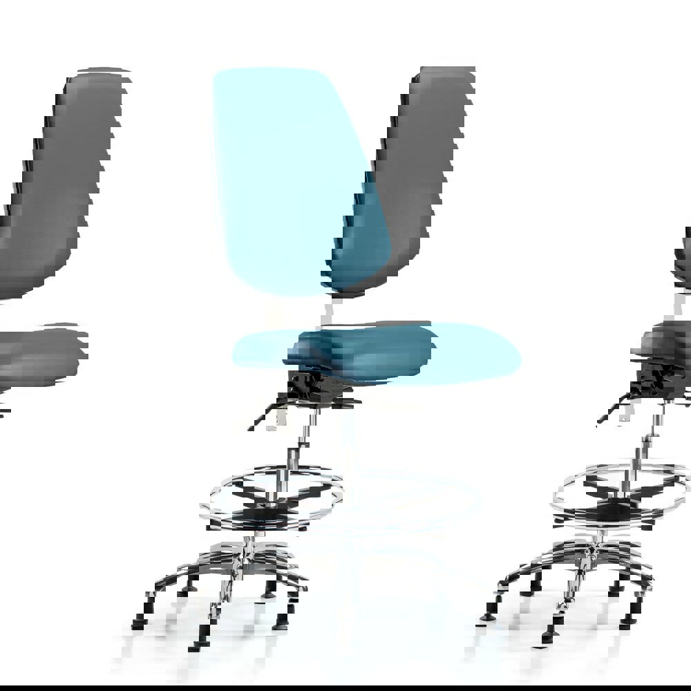 Task Chair: Vinyl, Marine Blue