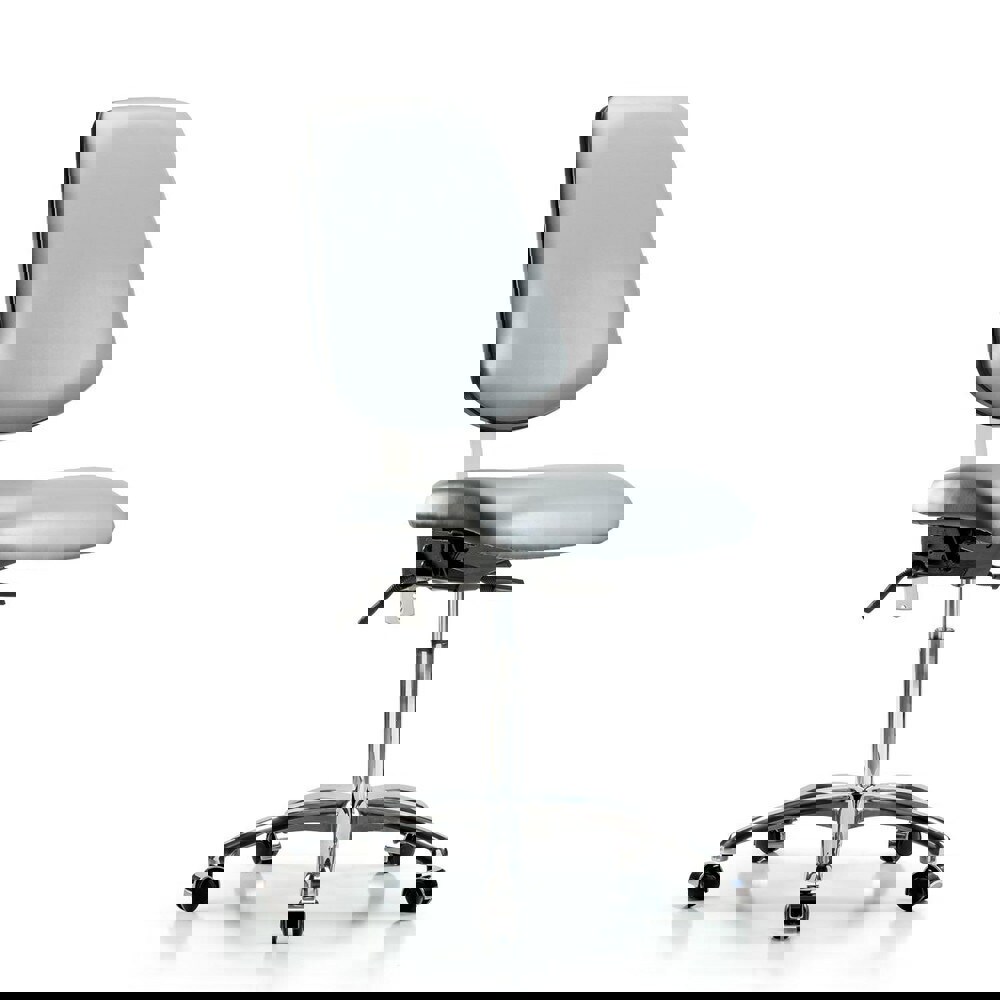 Task Chair: Vinyl, Sterling