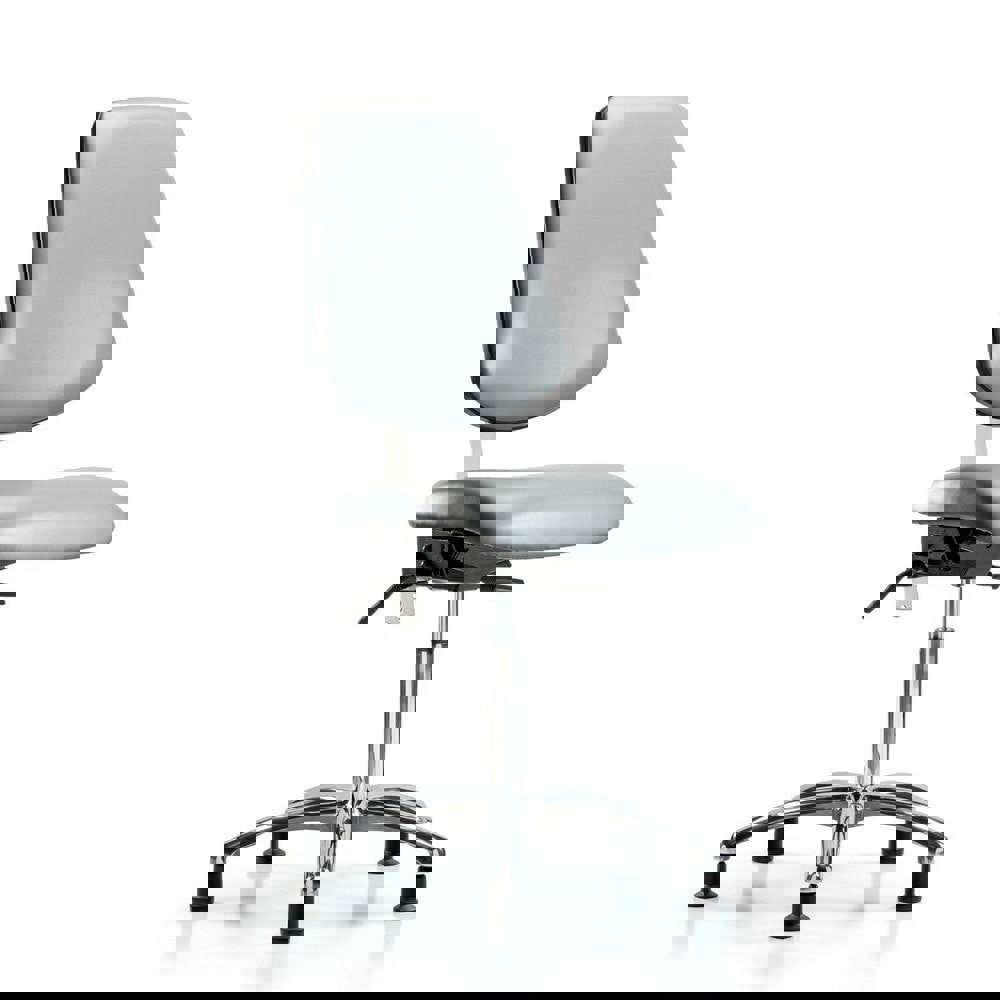 Task Chair: Vinyl, Sterling