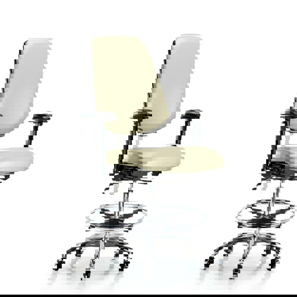 Task Chair: Vinyl, Adobe White