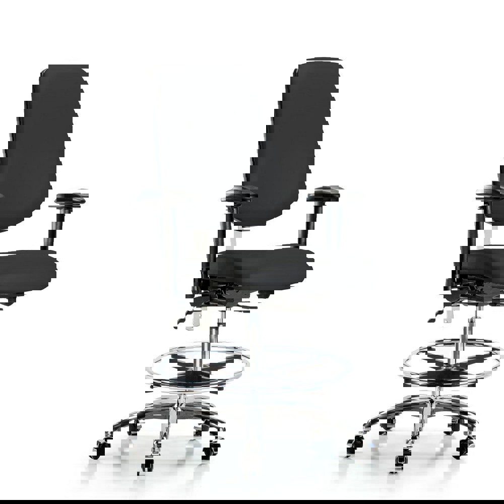 Task Chair: Vinyl, Black