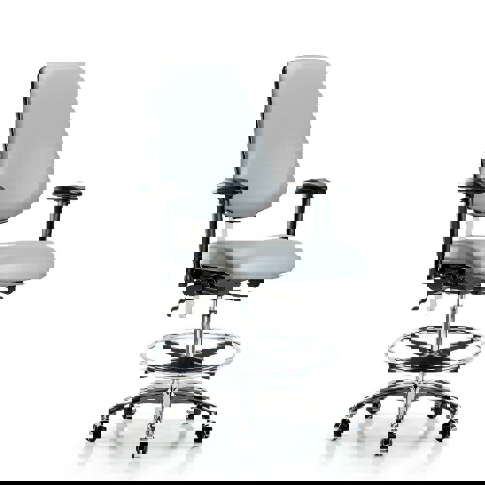 Task Chair: Vinyl, Dove