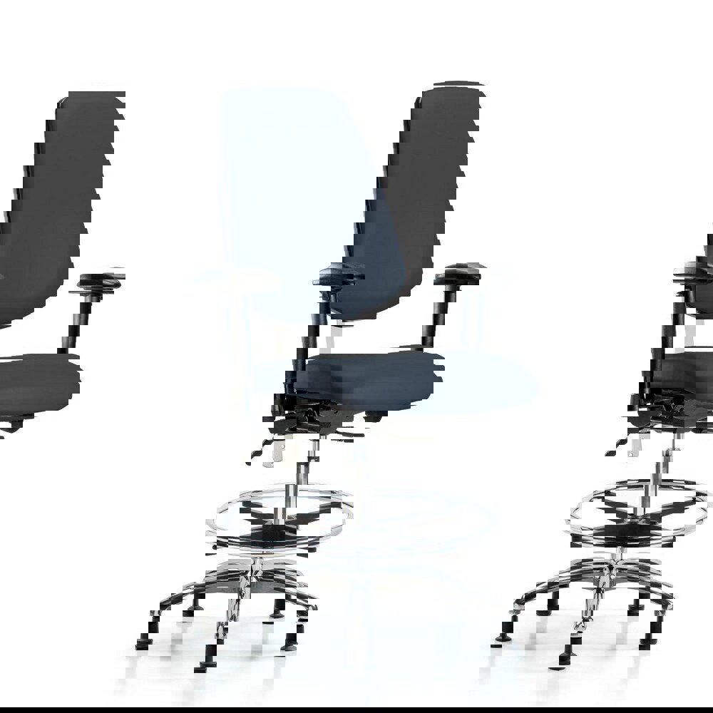 Task Chair: Vinyl, Imperial Blue