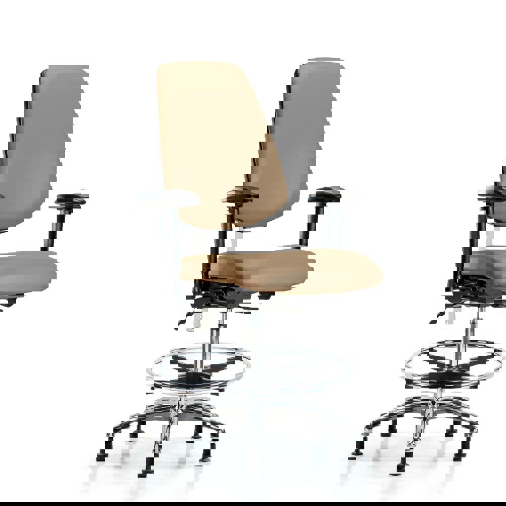 Task Chair: Vinyl, Taupe