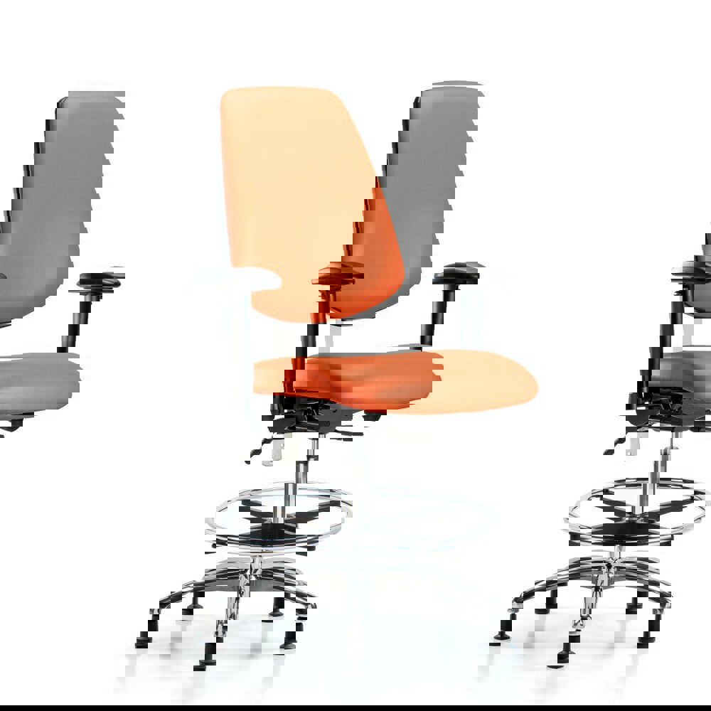 Task Chair: Vinyl, Orange Kist