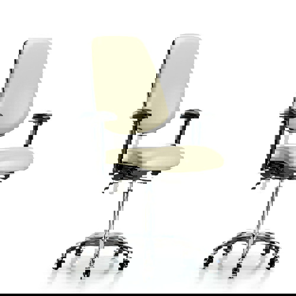 Task Chair: Vinyl, Adobe White