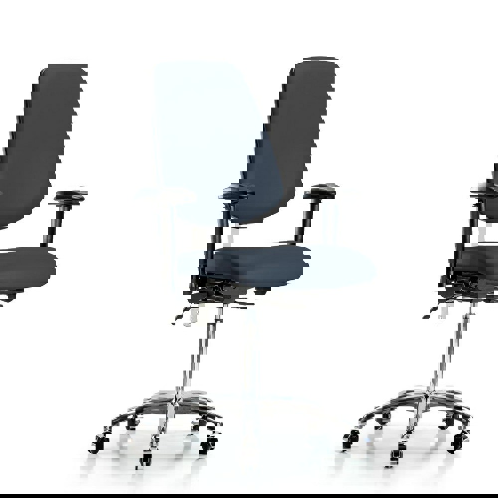 Task Chair: Vinyl, Imperial Blue