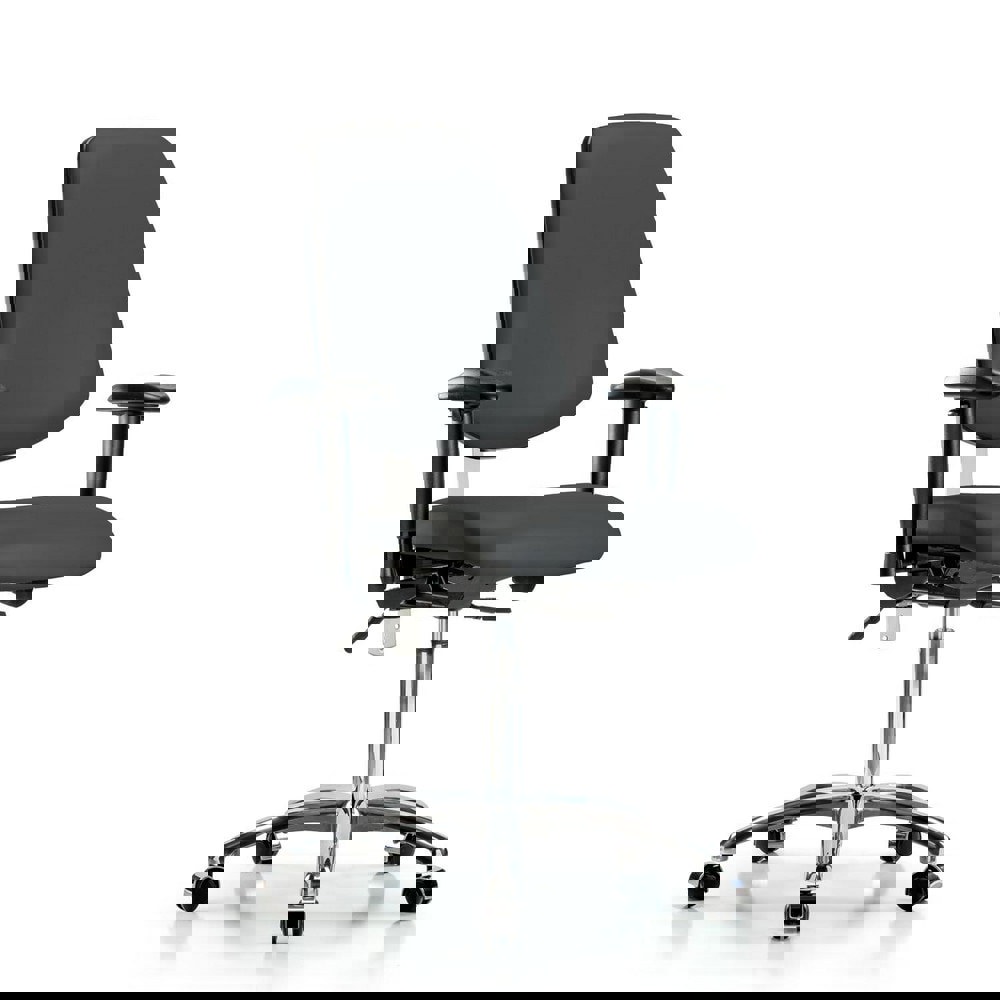 Task Chair: Vinyl, Charcoal