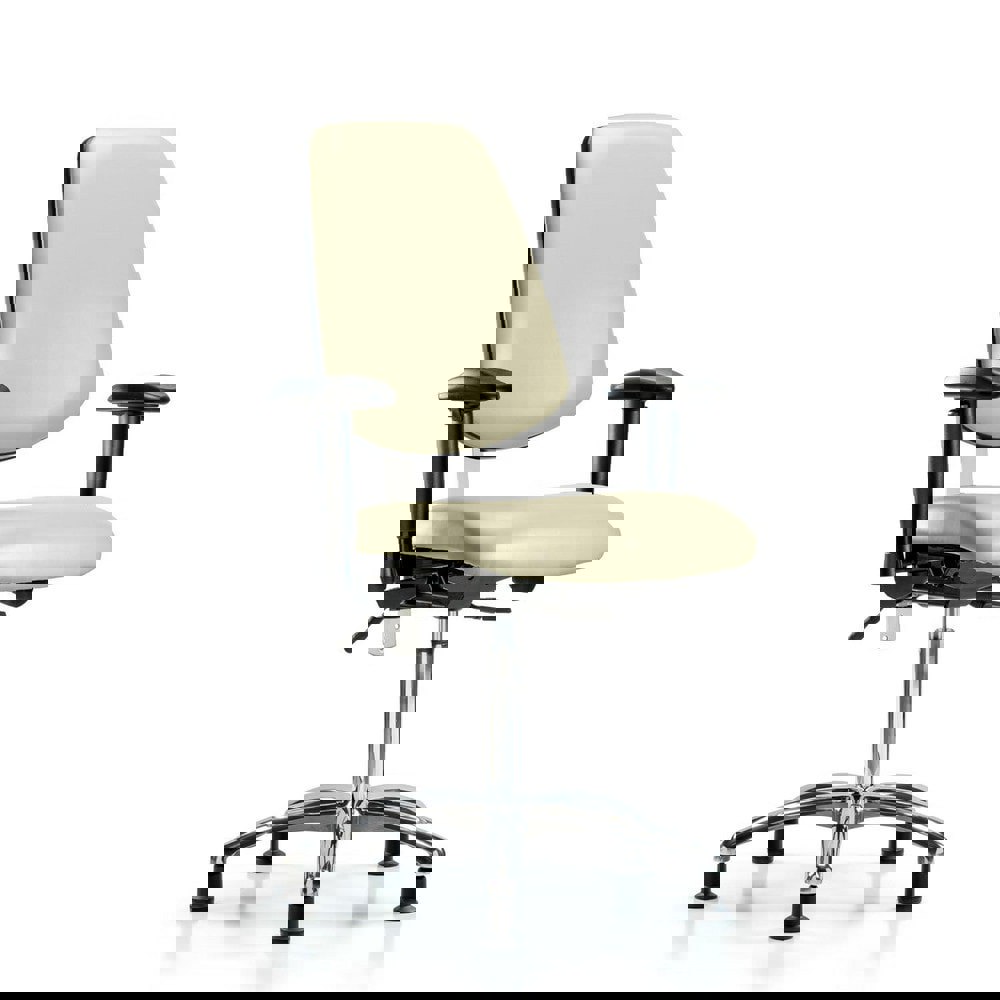 Task Chair: Vinyl, Adobe White