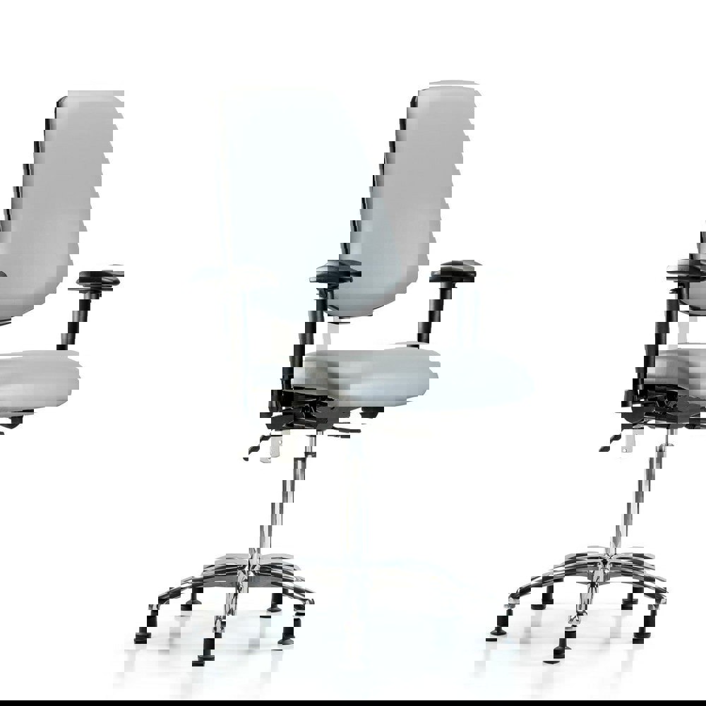 Task Chair: Vinyl, Dove