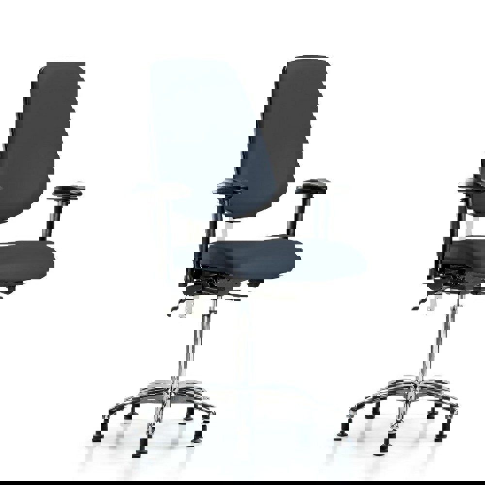 Task Chair: Vinyl, Imperial Blue