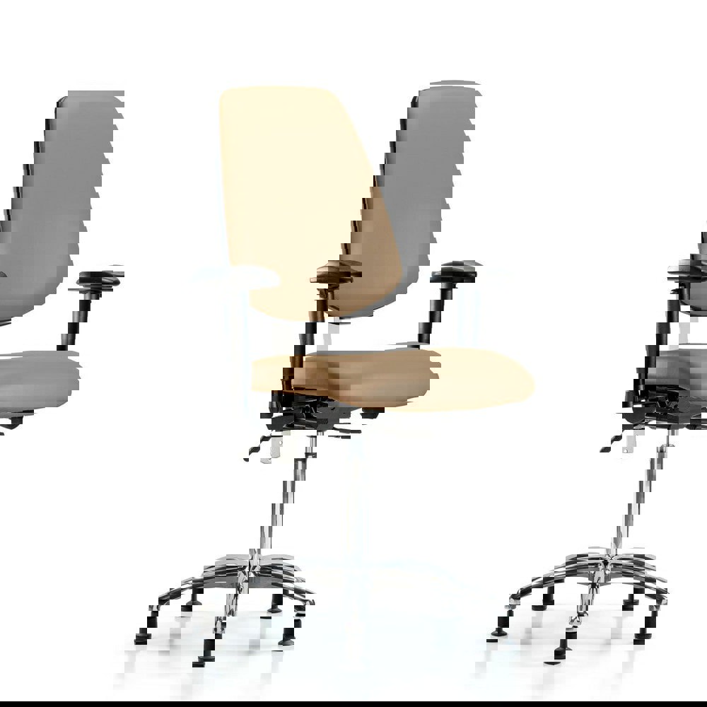 Task Chair: Vinyl, Taupe