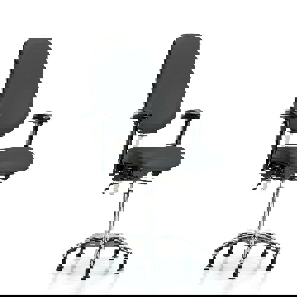 Task Chair: Vinyl, Charcoal