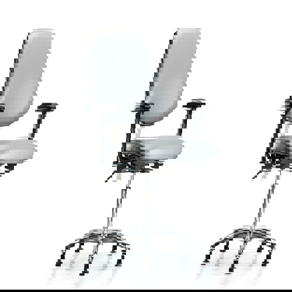 Task Chair: Vinyl, Sterling