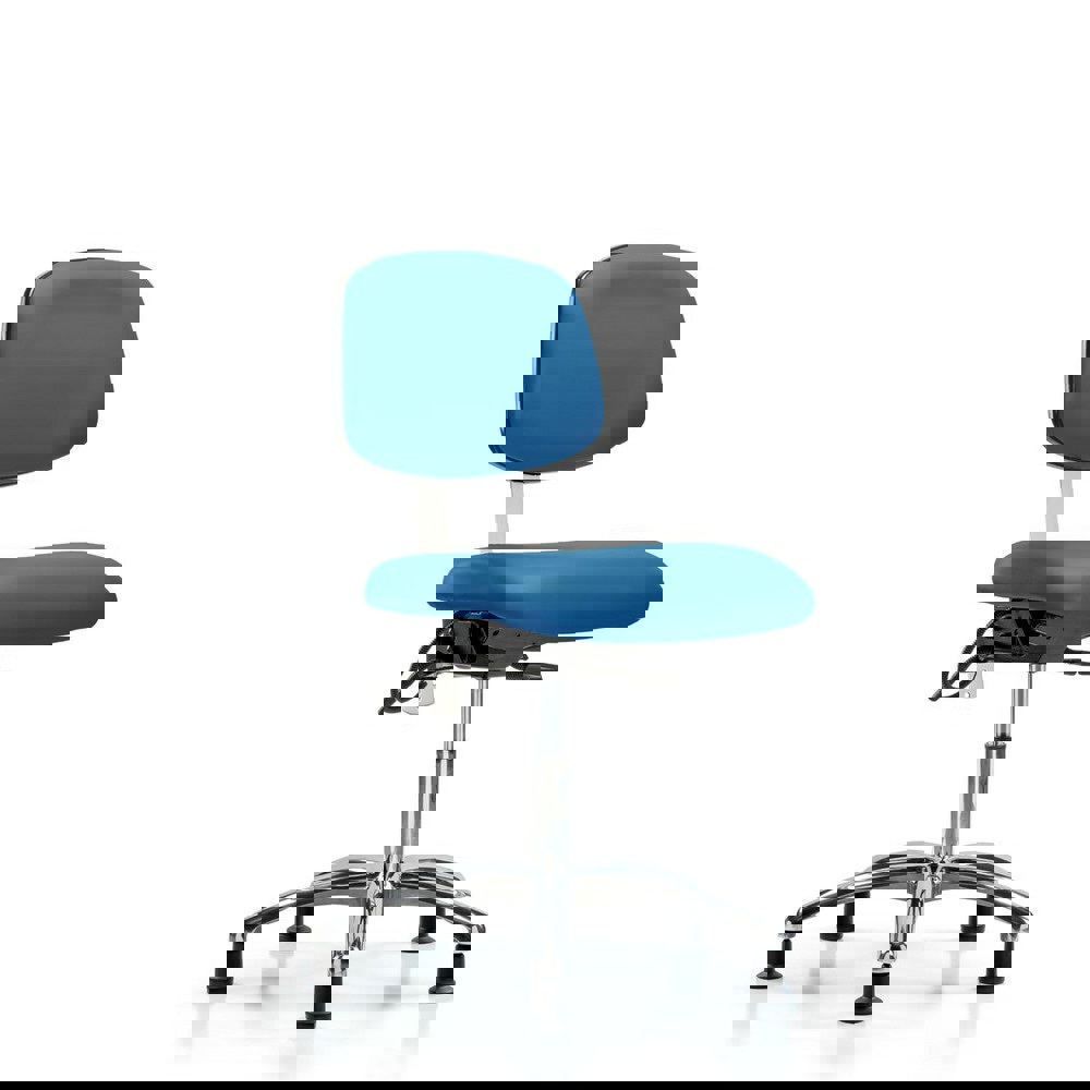 Task Chair: ESD Vinyl, Blue