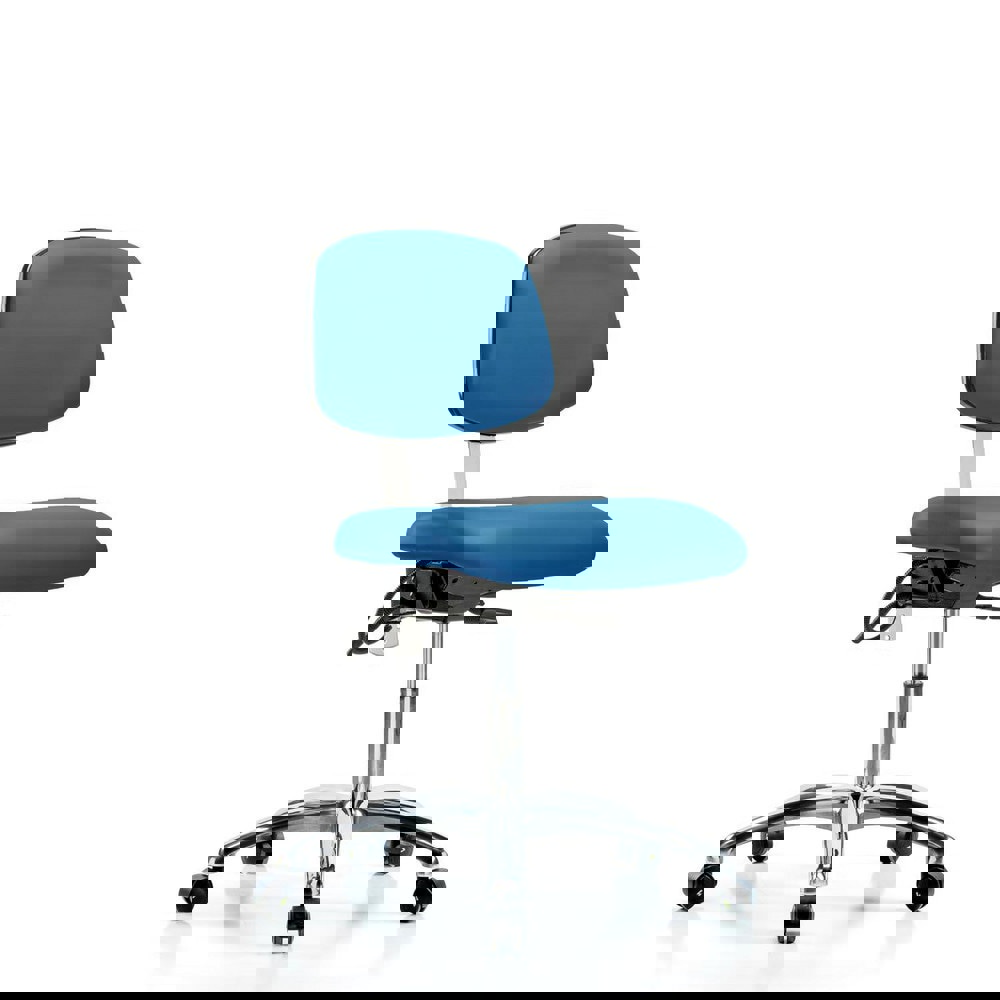 Task Chair: ESD Vinyl, Blue