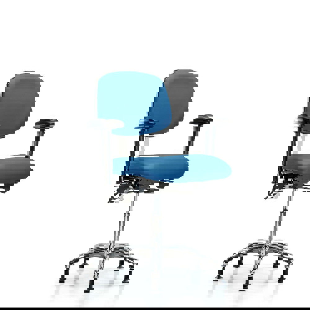 Task Chair: ESD Vinyl, Blue