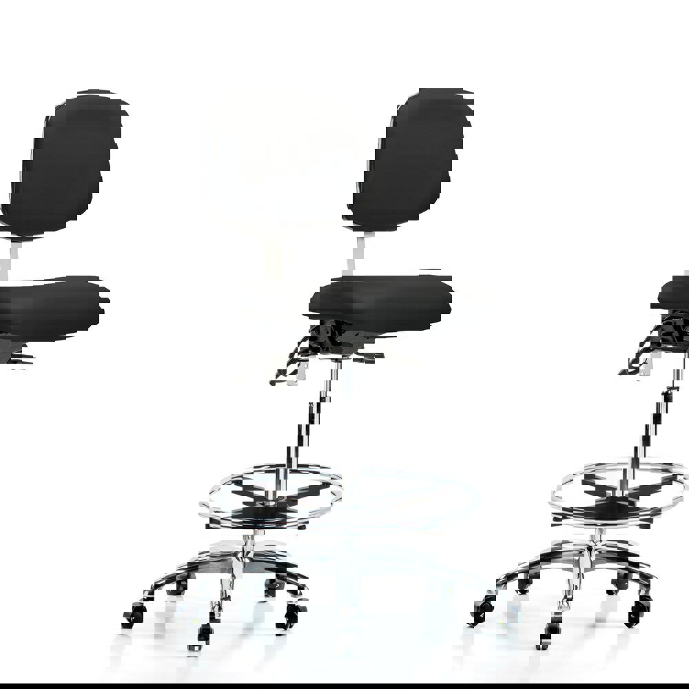 Task Chair: ESD Vinyl, Black