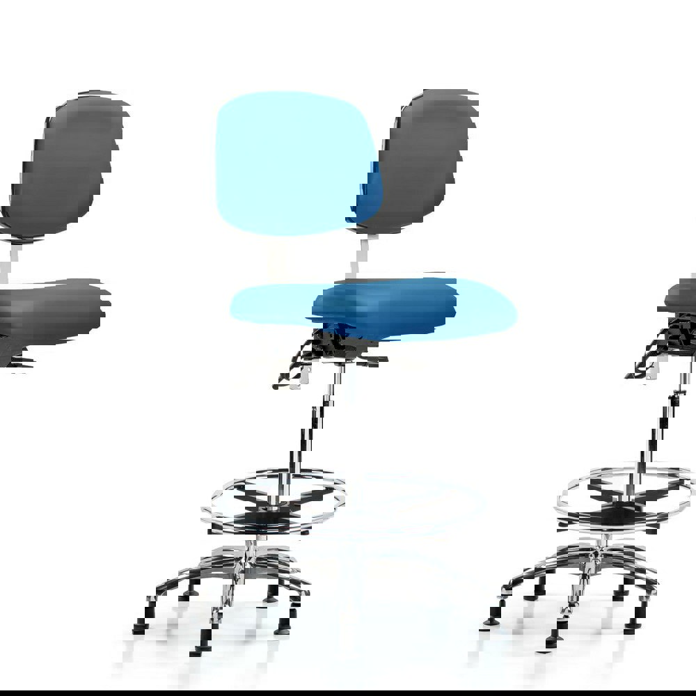 Task Chair: ESD Vinyl, Blue