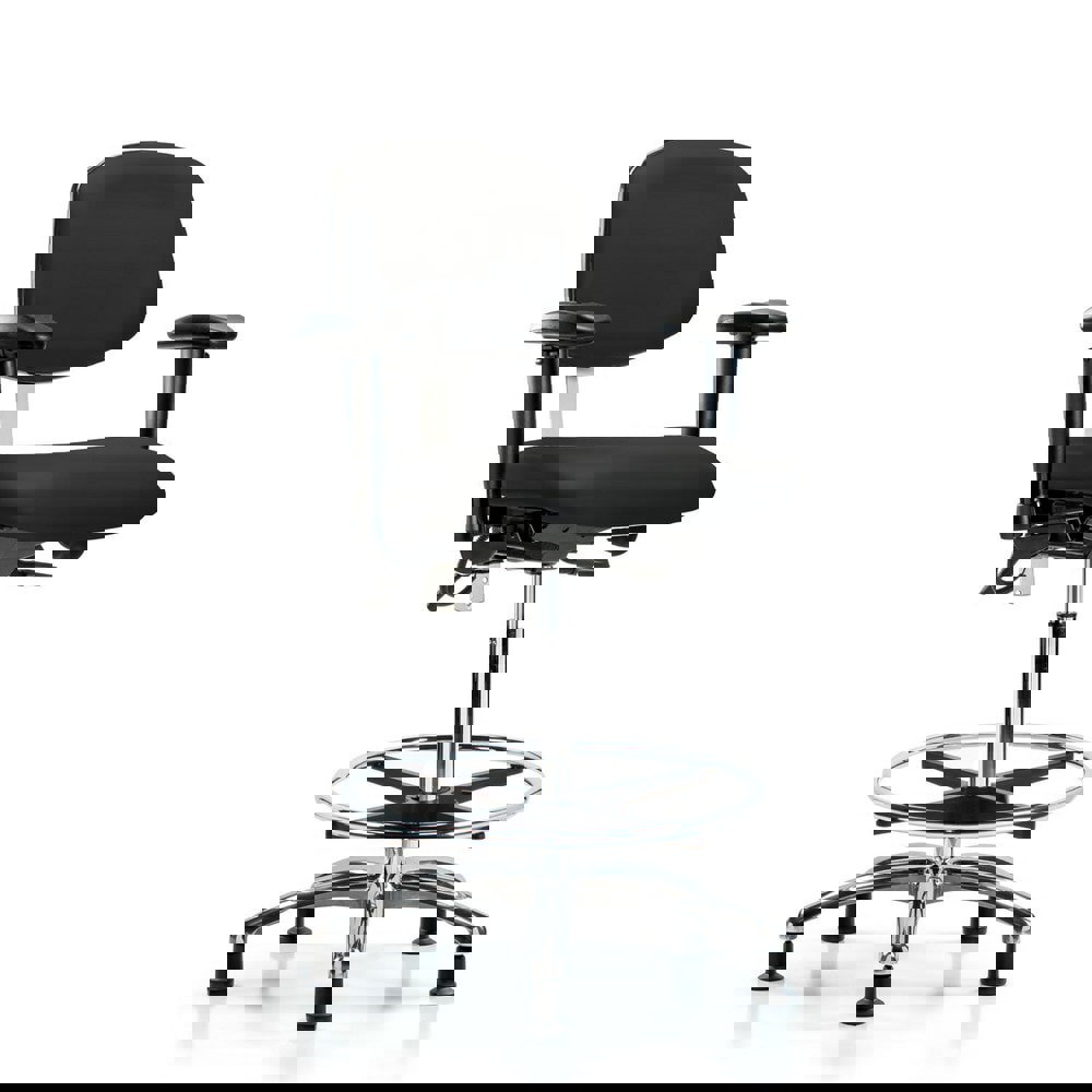 Task Chair: ESD Vinyl, Black