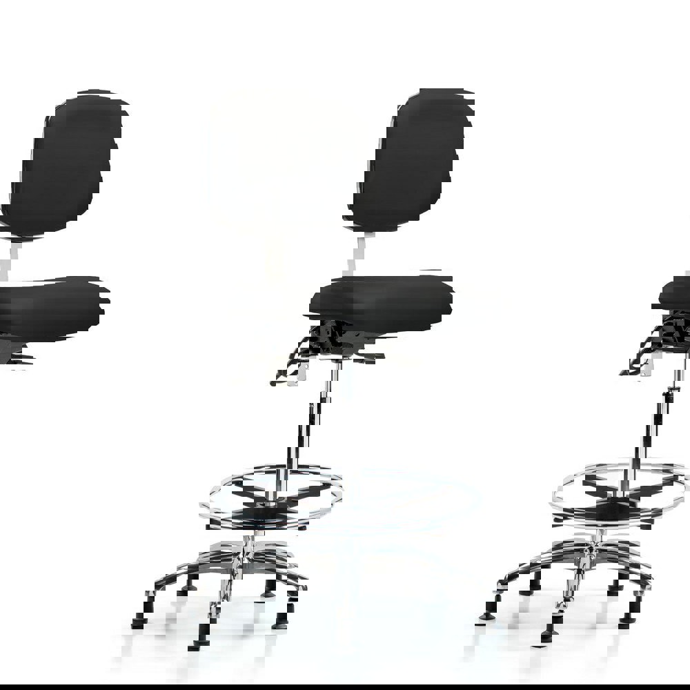 Task Chair: ESD Vinyl, Black