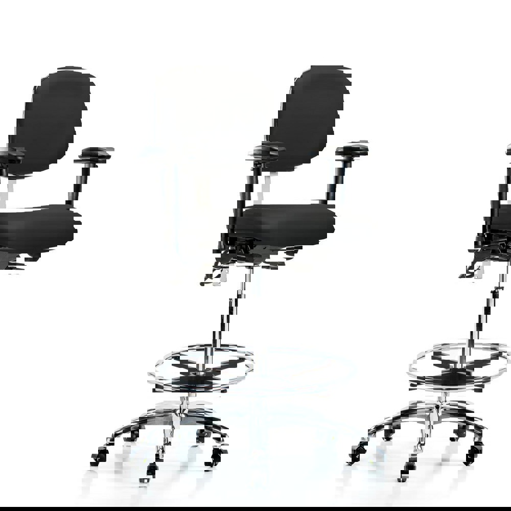 Task Chair: ESD Vinyl, Black