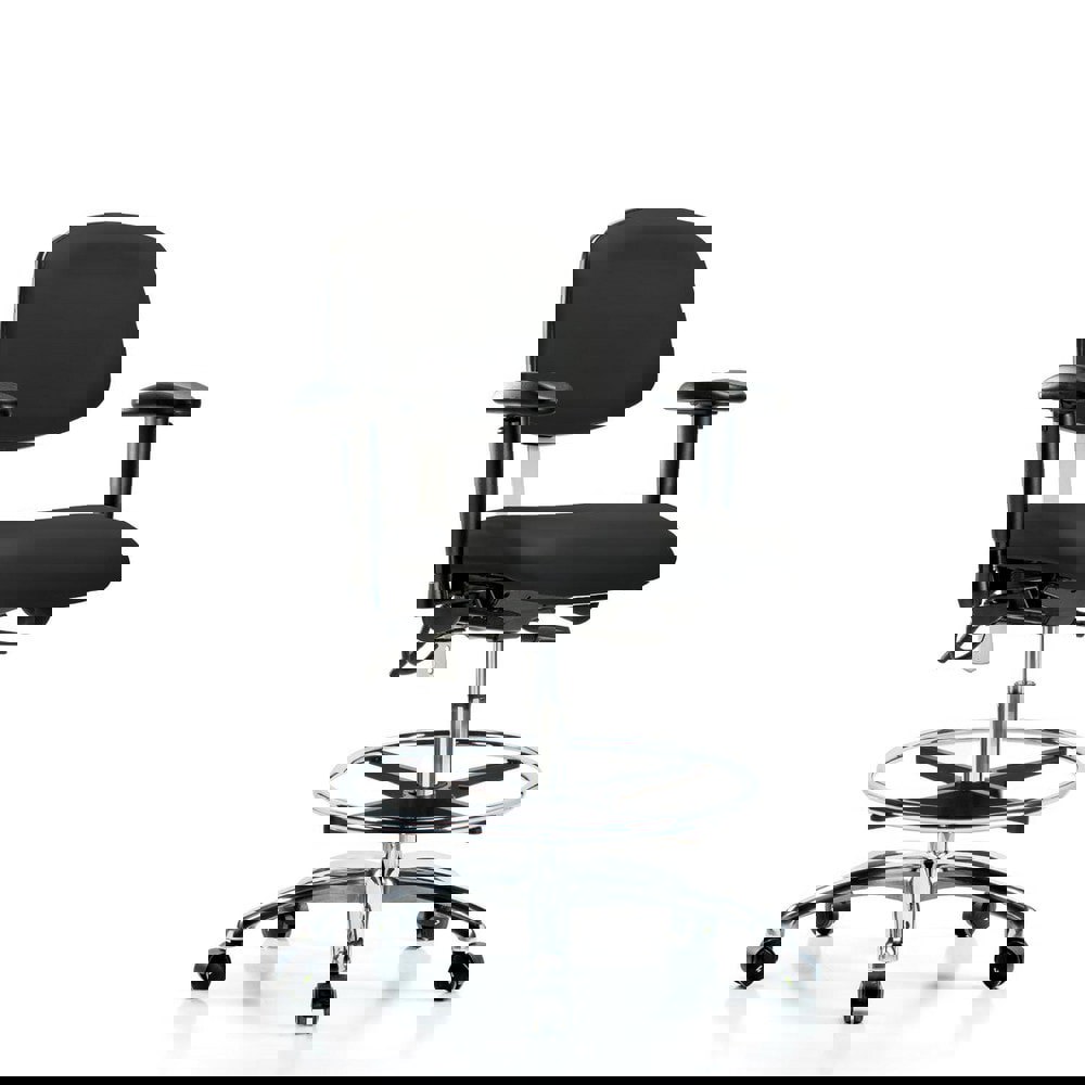 Task Chair: ESD Vinyl, Black