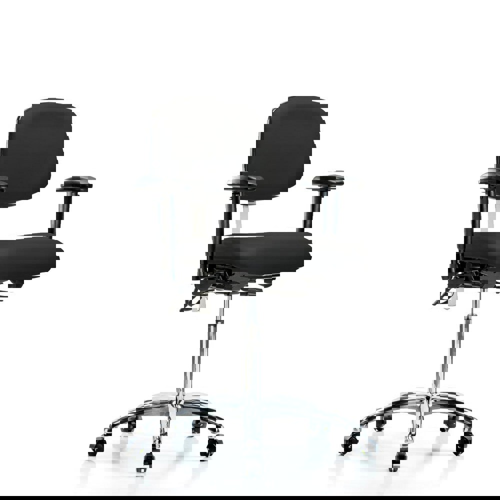 Task Chair: ESD Vinyl, Black