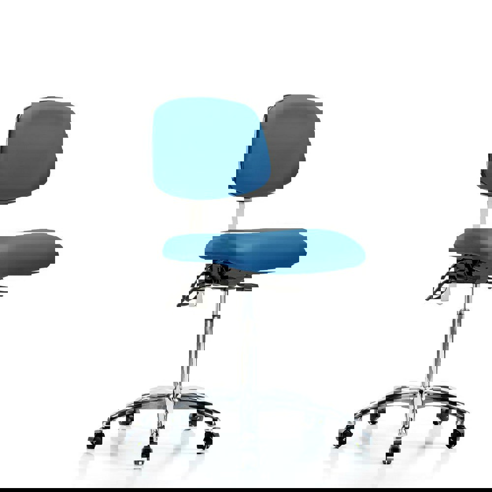Task Chair: ESD Vinyl, Blue