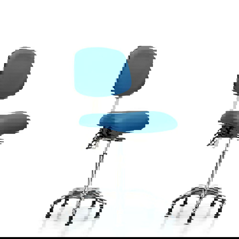 Task Chair: ESD Vinyl, Blue