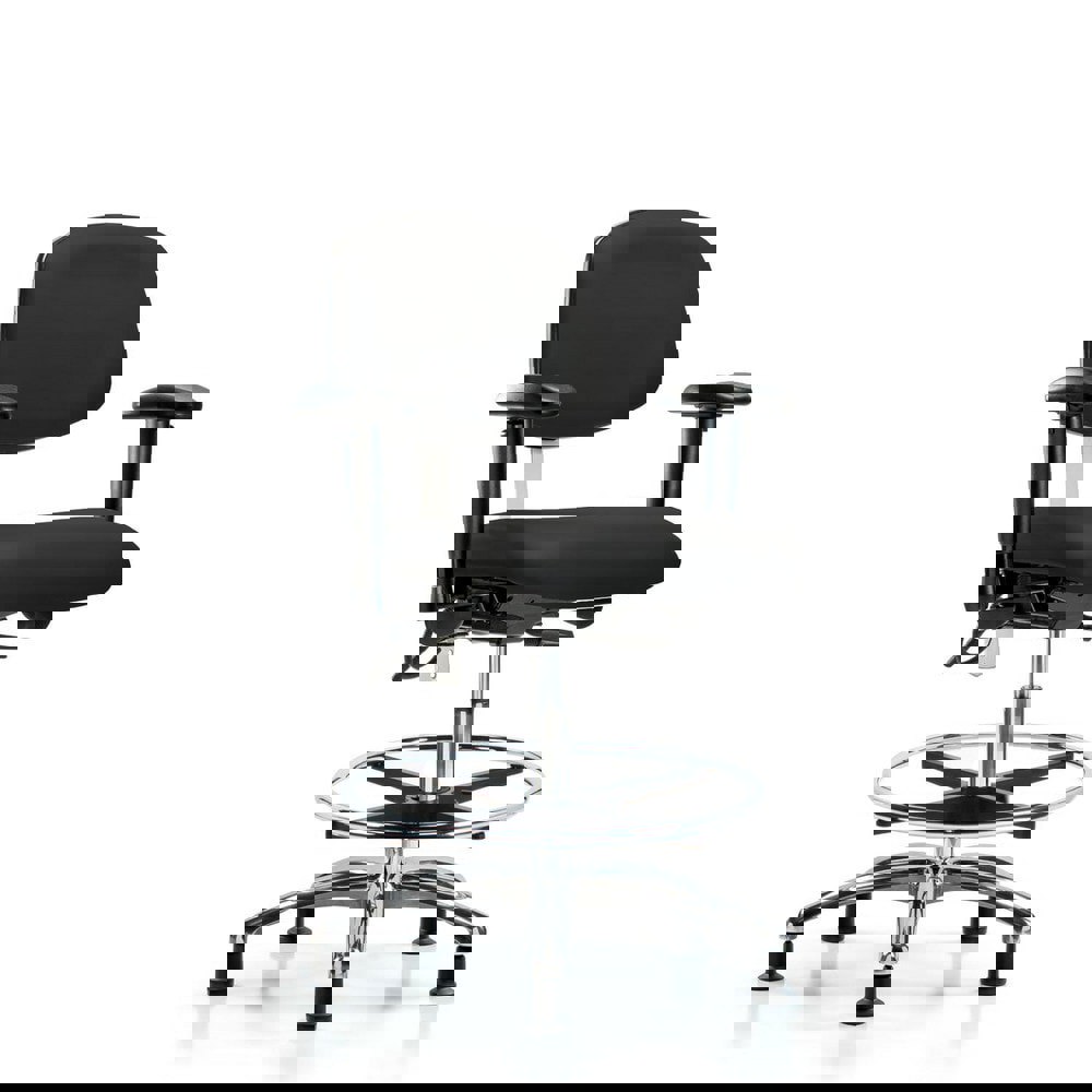 Task Chair: ESD Vinyl, Black