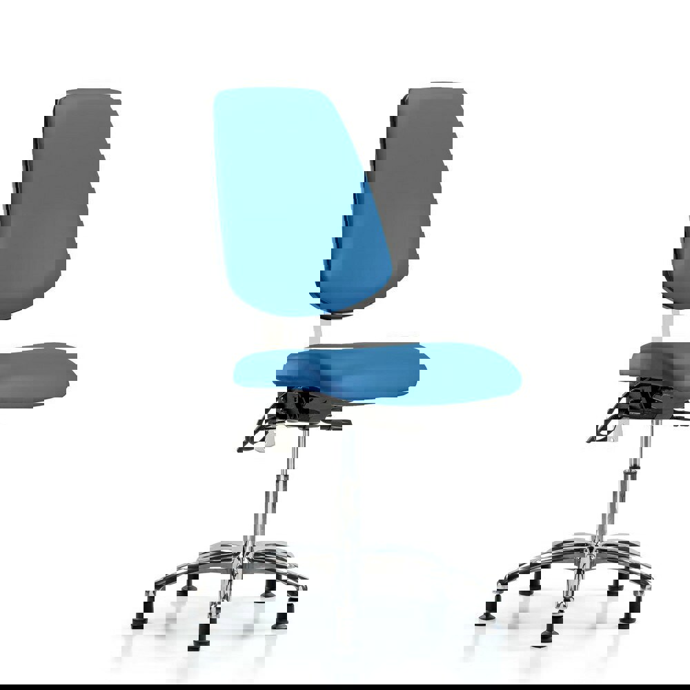 Task Chair: ESD Vinyl, Blue