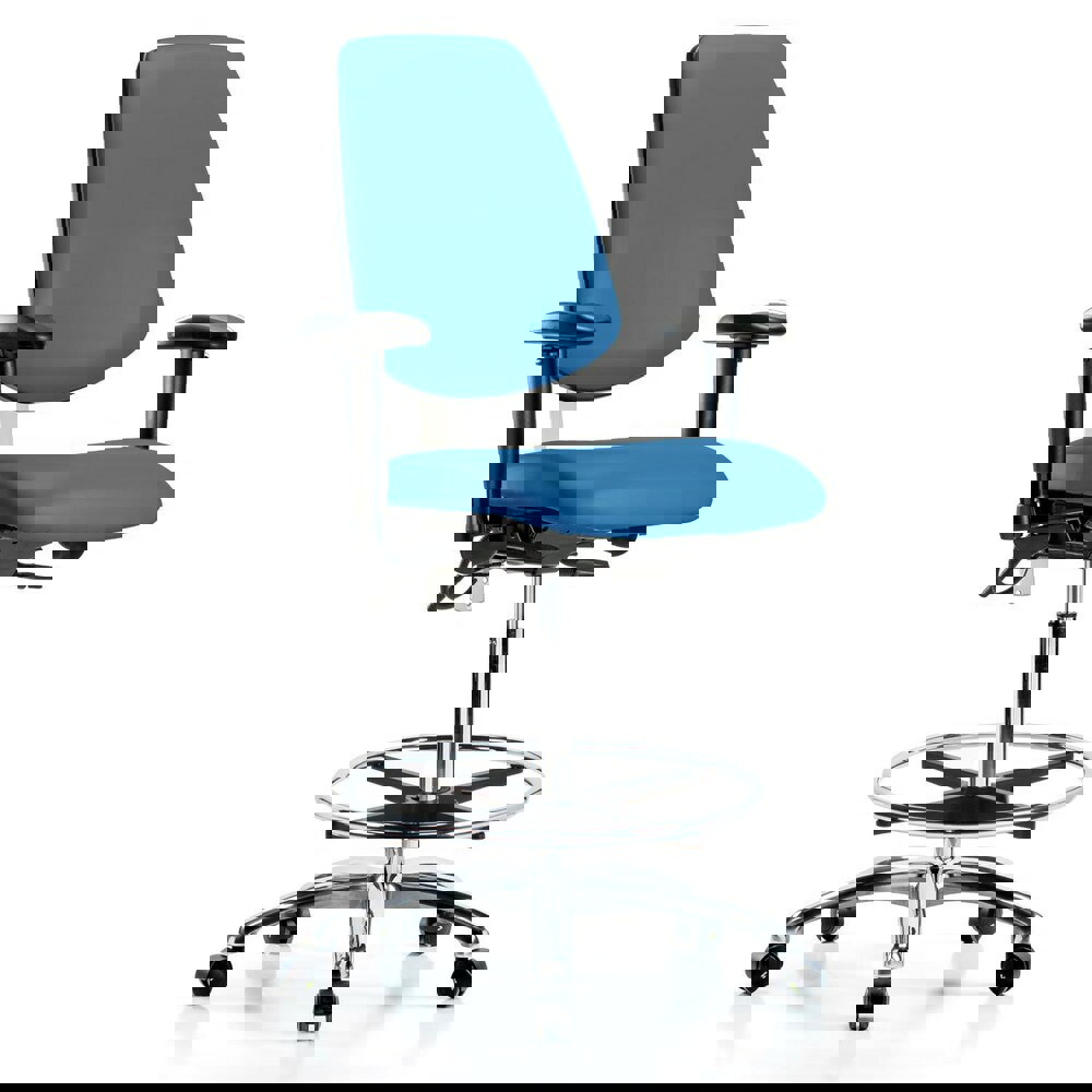 Task Chair: ESD Vinyl, Blue