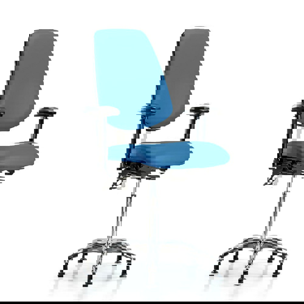 Task Chair: ESD Vinyl, Blue