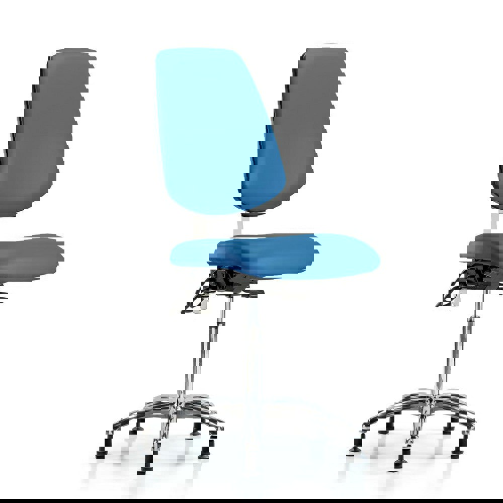 Task Chair: ESD Vinyl, Blue