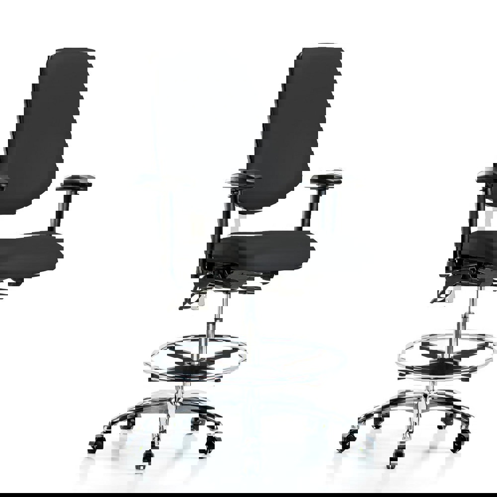 Task Chair: ESD Vinyl, Black