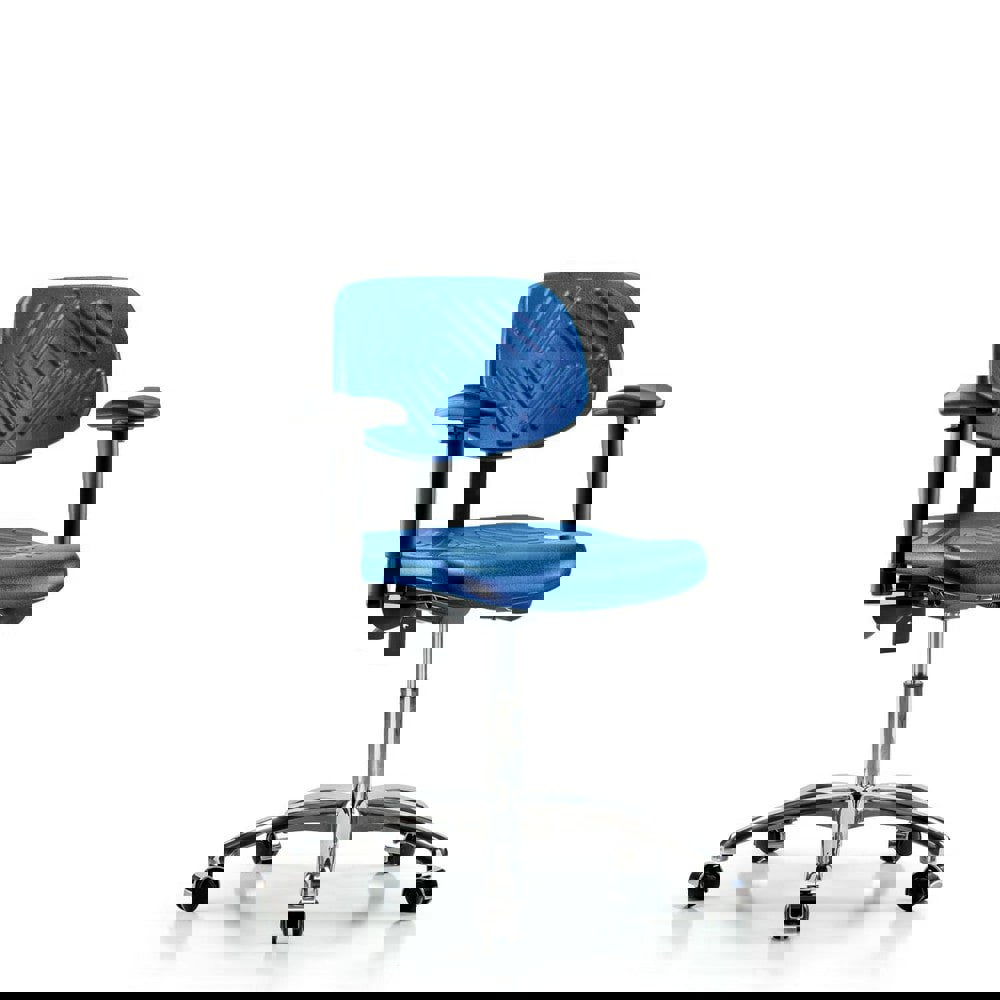 Task Chair: Polyurethane, Blue