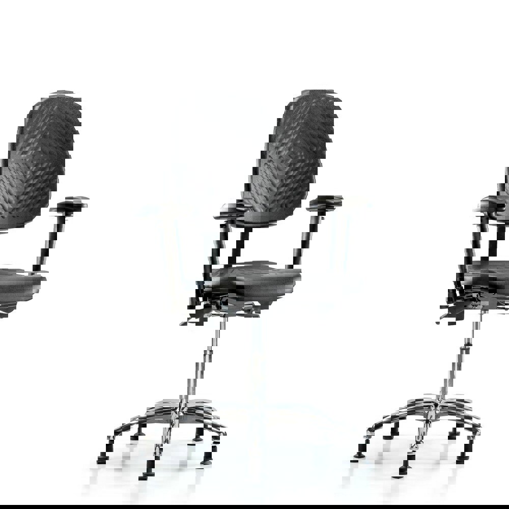 Task Chair: Polyurethane, Black