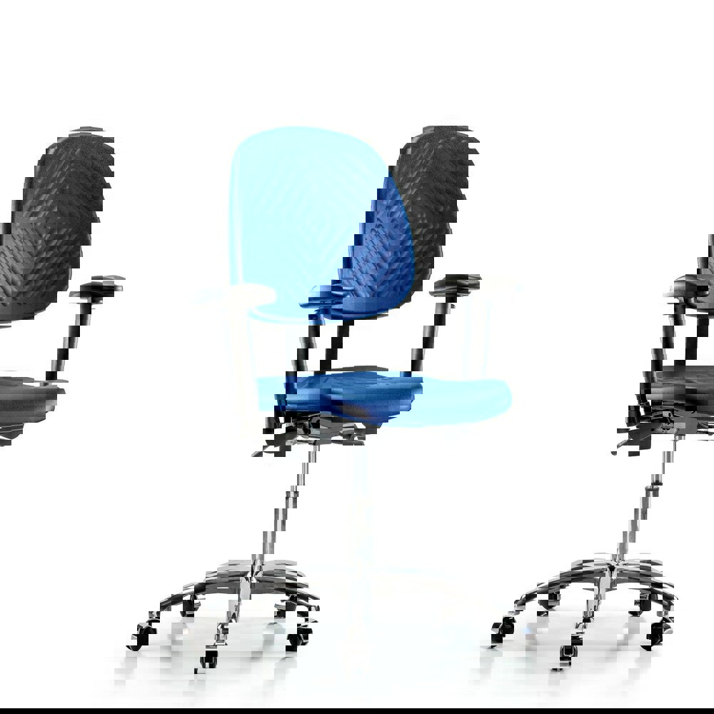 Task Chair: Polyurethane, Blue