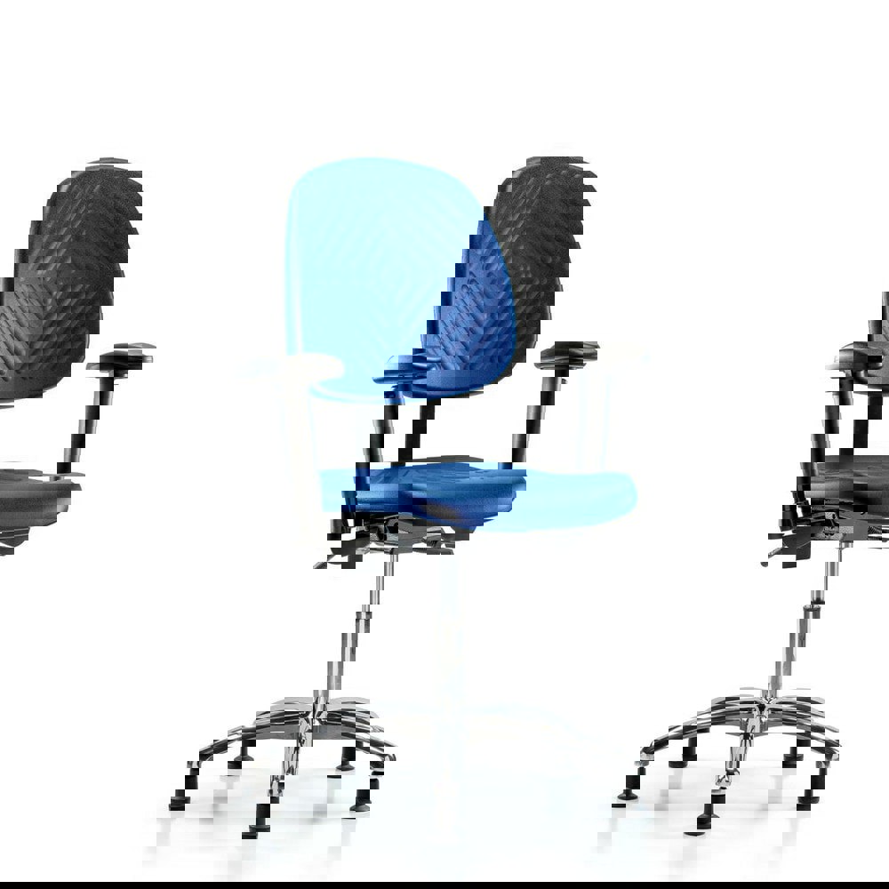 Task Chair: Polyurethane, Blue