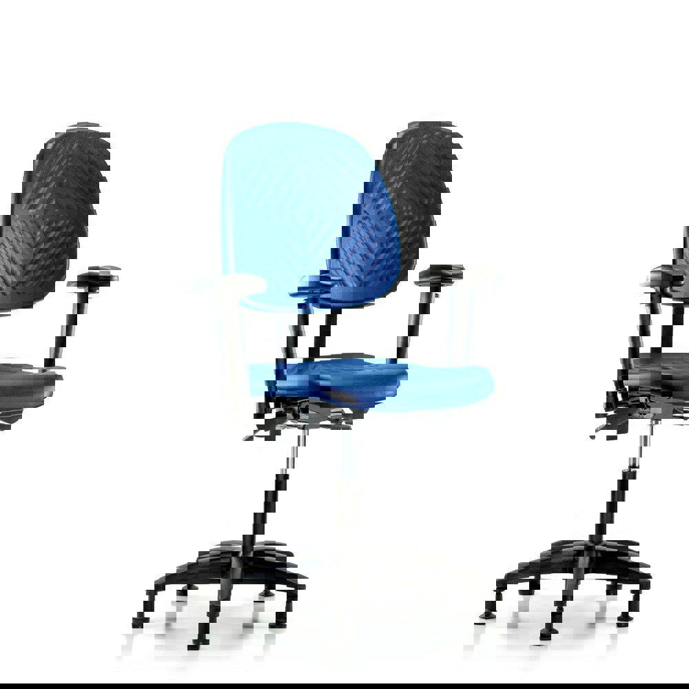 Task Chair: Polyurethane, Blue
