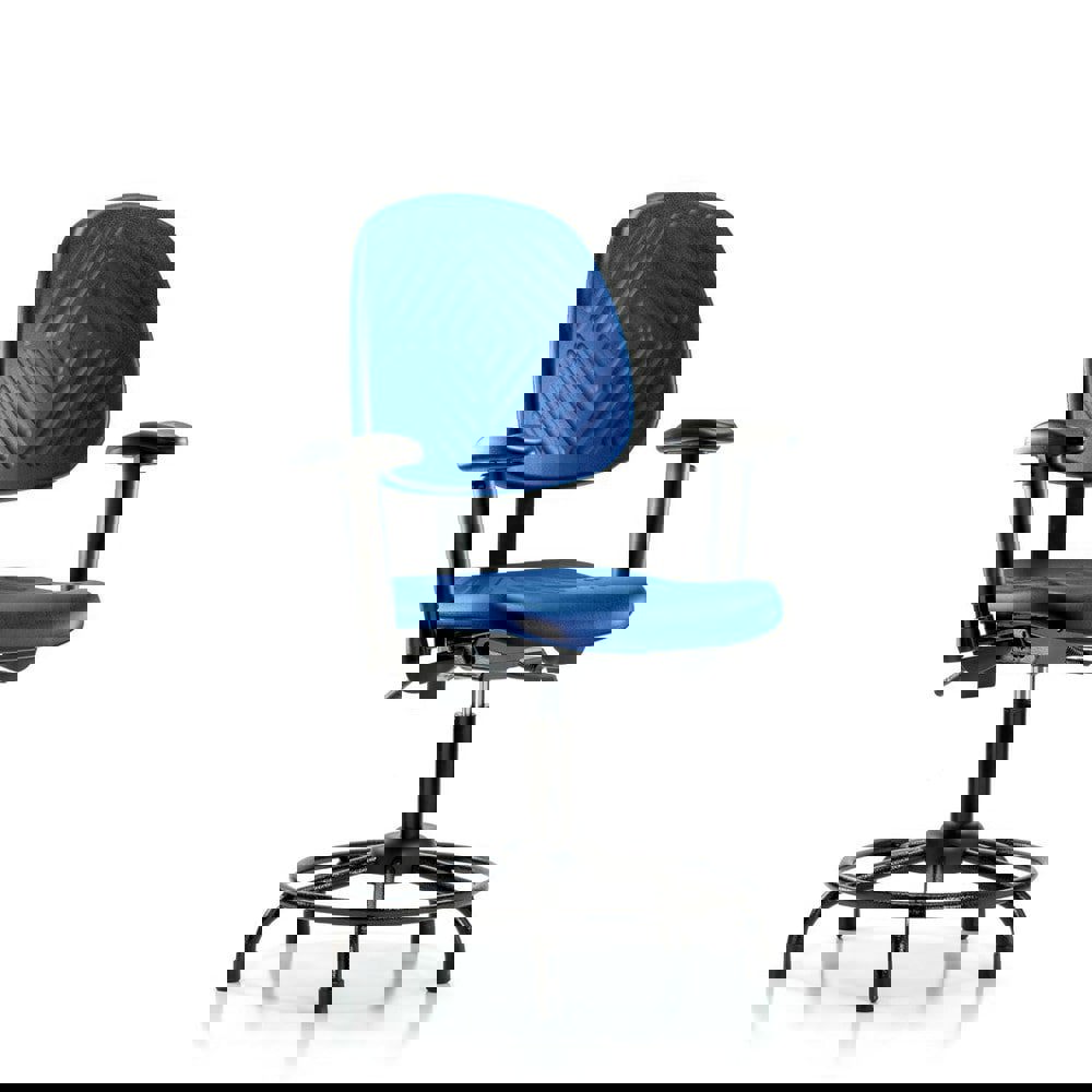 Task Chair: Polyurethane, Blue