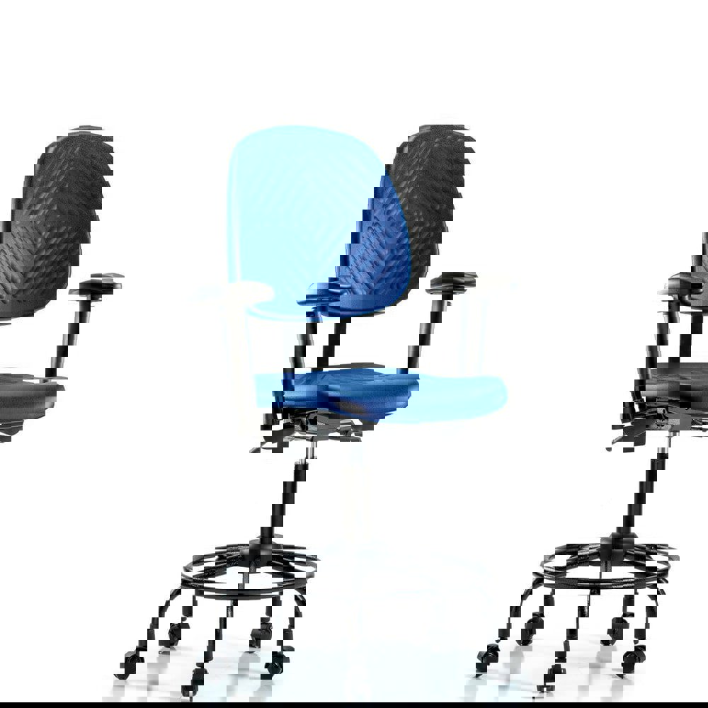 Task Chair: Polyurethane, Blue