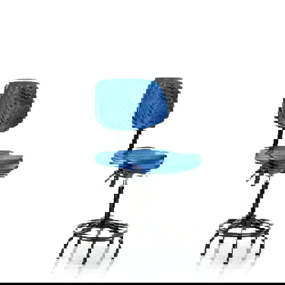 Task Chair: Polyurethane, Blue