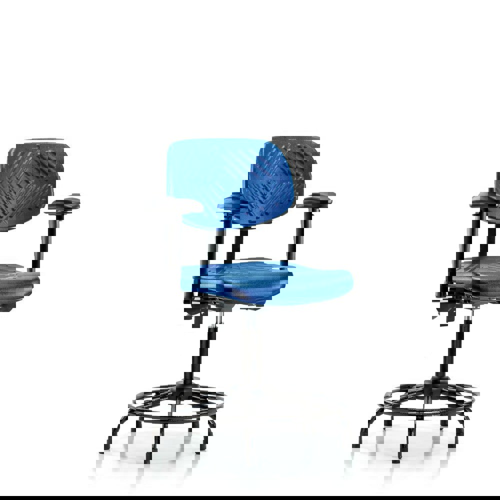 Task Chair: Polyurethane, Blue